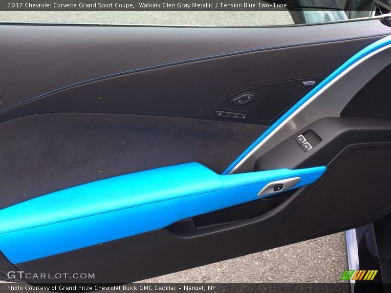 Watkins Glen Gray Metallic / Tension Blue Two-Tone 2017 Chevrolet Corvette Grand Sport Coupe