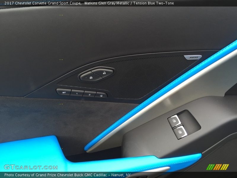 Watkins Glen Gray Metallic / Tension Blue Two-Tone 2017 Chevrolet Corvette Grand Sport Coupe