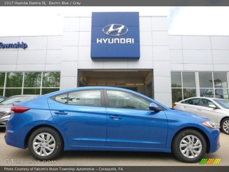 Electric Blue / Gray 2017 Hyundai Elantra SE