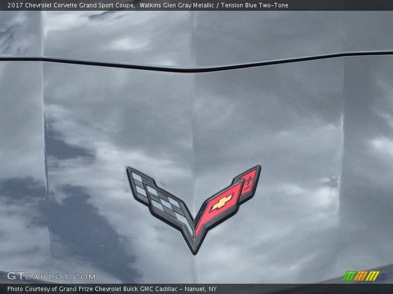 Watkins Glen Gray Metallic / Tension Blue Two-Tone 2017 Chevrolet Corvette Grand Sport Coupe