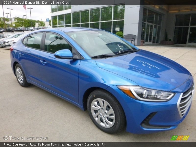 Electric Blue / Gray 2017 Hyundai Elantra SE