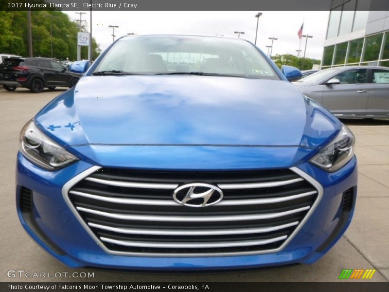 Electric Blue / Gray 2017 Hyundai Elantra SE