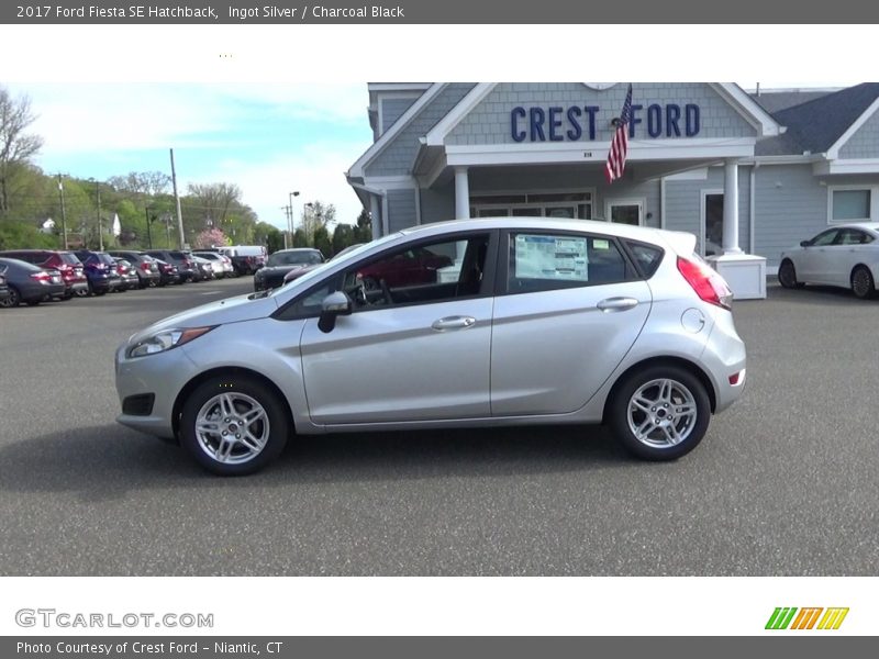 Ingot Silver / Charcoal Black 2017 Ford Fiesta SE Hatchback