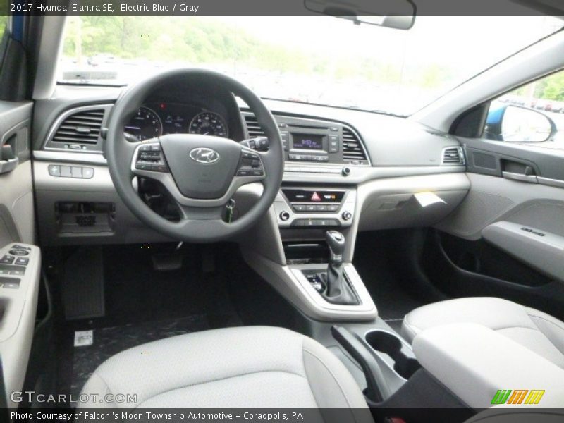 Electric Blue / Gray 2017 Hyundai Elantra SE