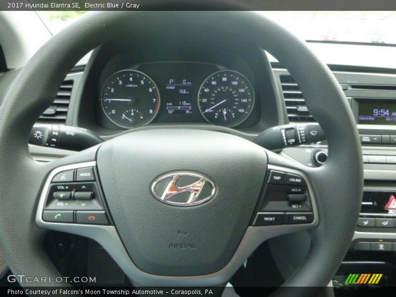 Electric Blue / Gray 2017 Hyundai Elantra SE