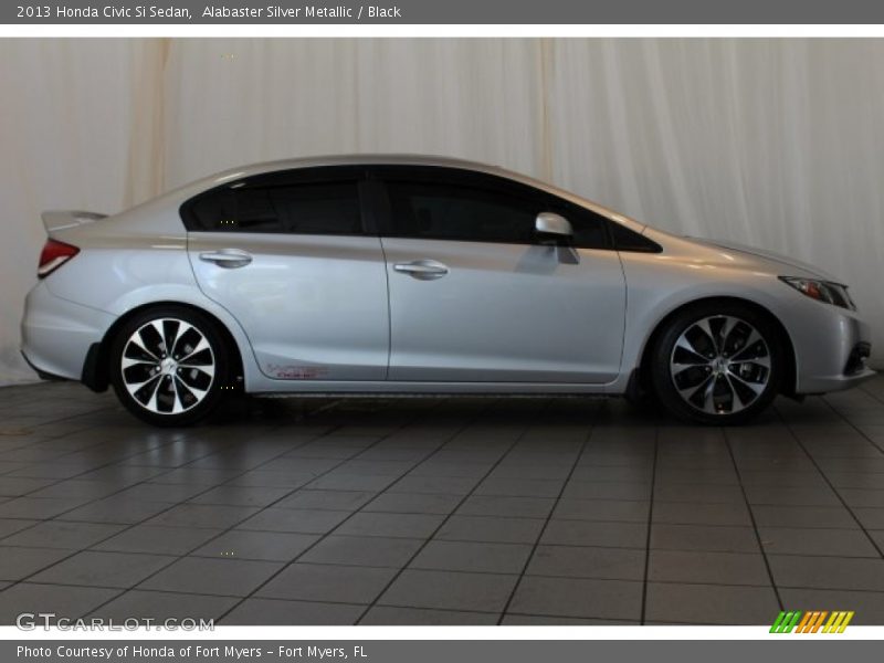 Alabaster Silver Metallic / Black 2013 Honda Civic Si Sedan