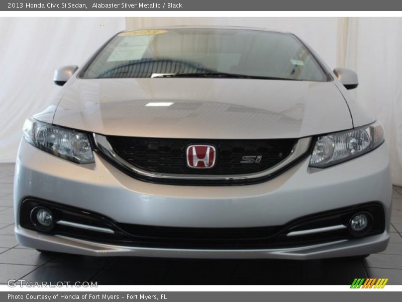 Alabaster Silver Metallic / Black 2013 Honda Civic Si Sedan