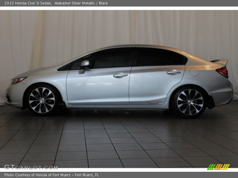 Alabaster Silver Metallic / Black 2013 Honda Civic Si Sedan