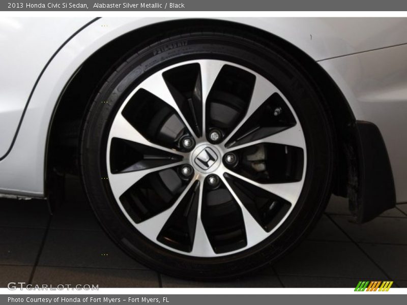 Alabaster Silver Metallic / Black 2013 Honda Civic Si Sedan