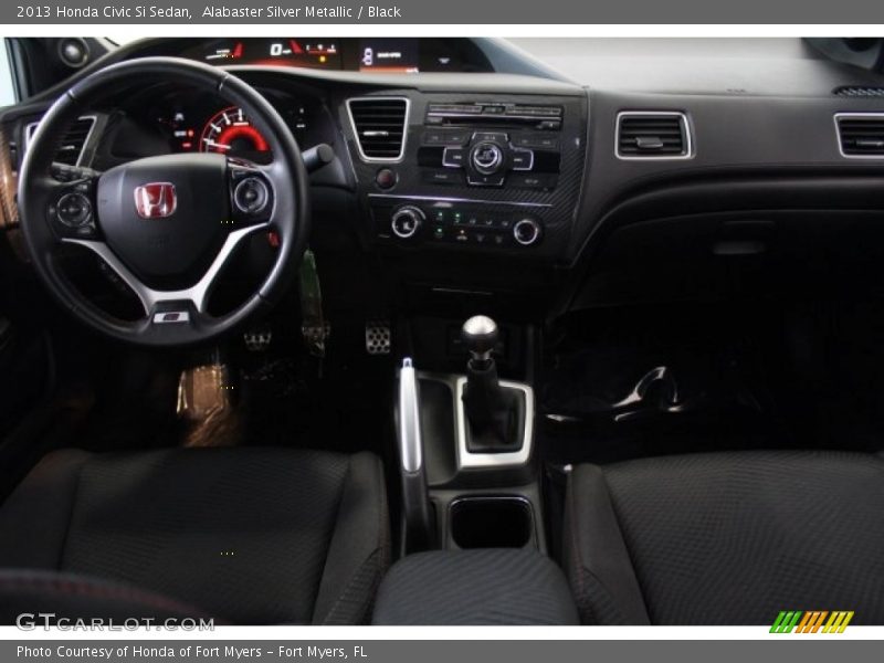 Alabaster Silver Metallic / Black 2013 Honda Civic Si Sedan