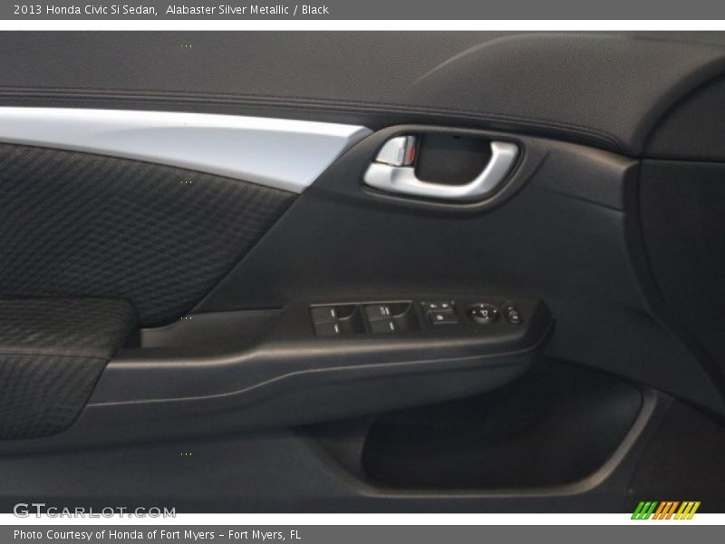 Alabaster Silver Metallic / Black 2013 Honda Civic Si Sedan