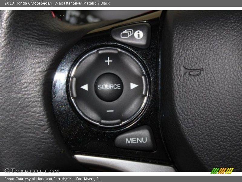 Alabaster Silver Metallic / Black 2013 Honda Civic Si Sedan