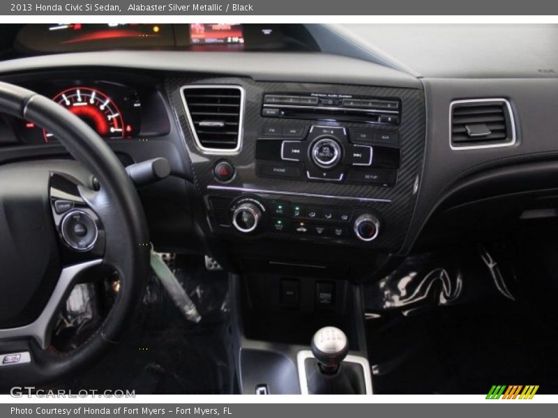 Alabaster Silver Metallic / Black 2013 Honda Civic Si Sedan