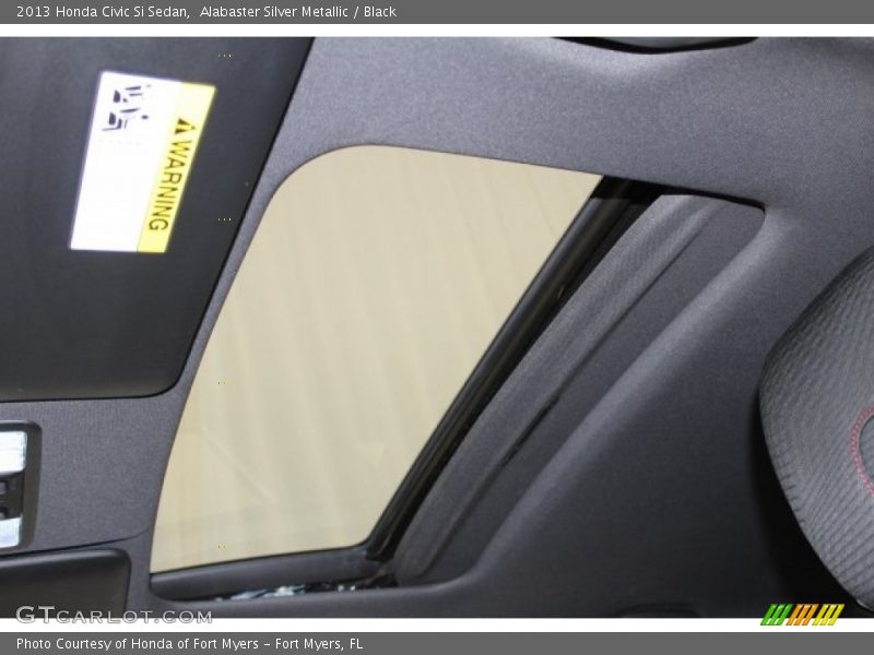 Alabaster Silver Metallic / Black 2013 Honda Civic Si Sedan