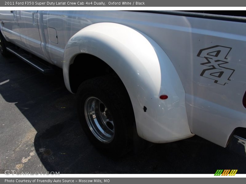 Oxford White / Black 2011 Ford F350 Super Duty Lariat Crew Cab 4x4 Dually
