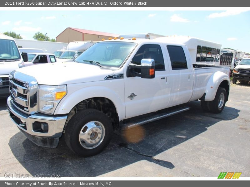 Oxford White / Black 2011 Ford F350 Super Duty Lariat Crew Cab 4x4 Dually