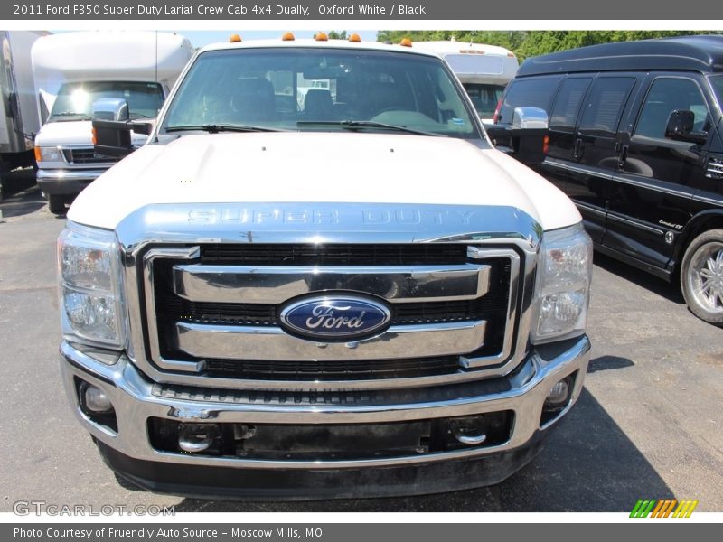 Oxford White / Black 2011 Ford F350 Super Duty Lariat Crew Cab 4x4 Dually