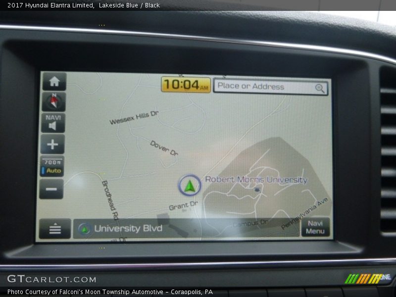 Lakeside Blue / Black 2017 Hyundai Elantra Limited