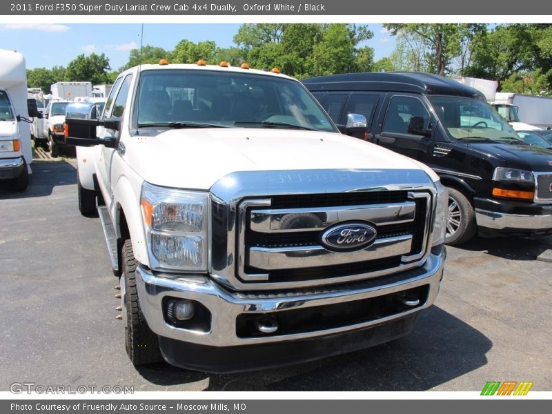Oxford White / Black 2011 Ford F350 Super Duty Lariat Crew Cab 4x4 Dually