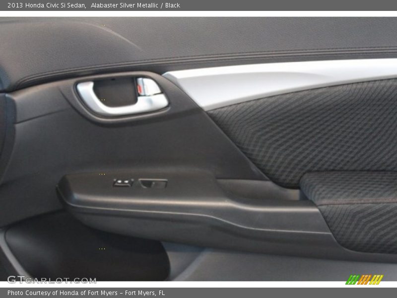Alabaster Silver Metallic / Black 2013 Honda Civic Si Sedan