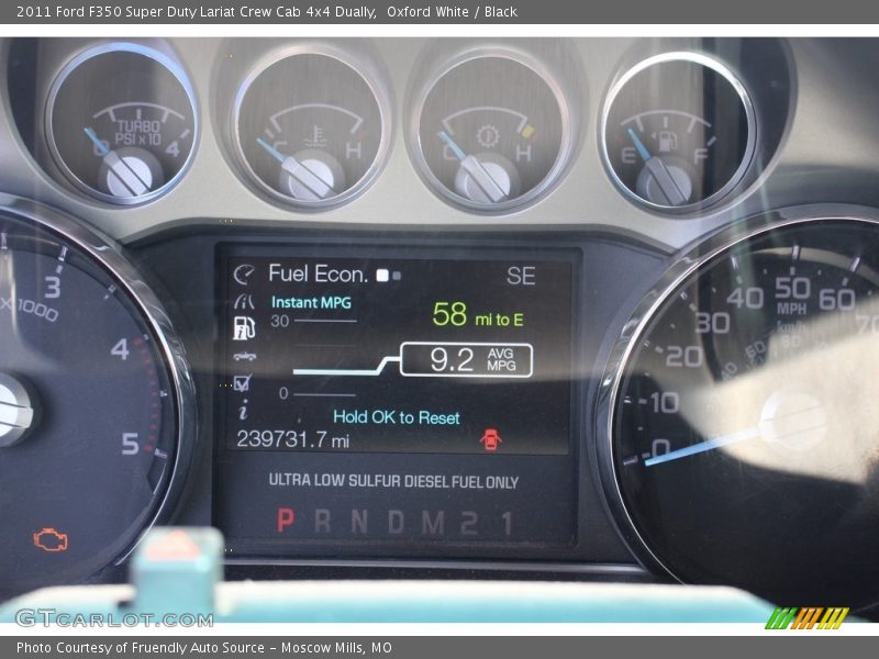 Oxford White / Black 2011 Ford F350 Super Duty Lariat Crew Cab 4x4 Dually