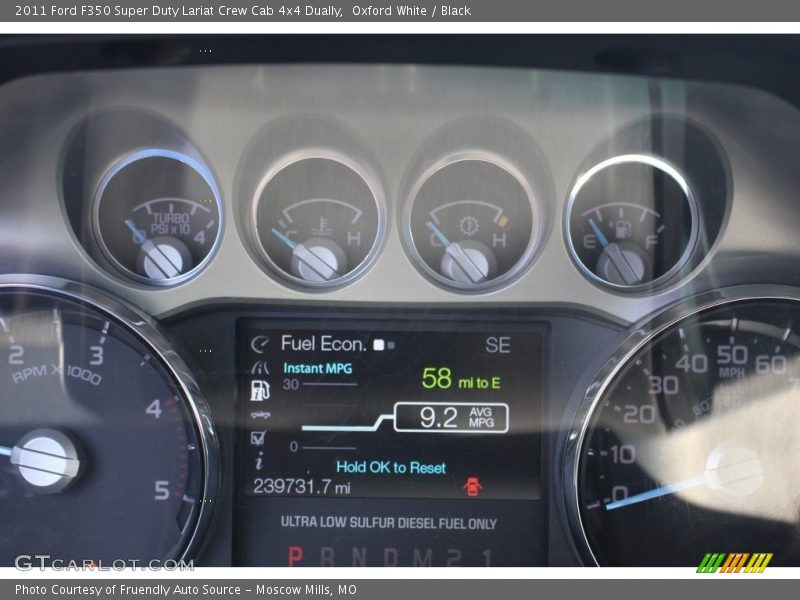 Oxford White / Black 2011 Ford F350 Super Duty Lariat Crew Cab 4x4 Dually