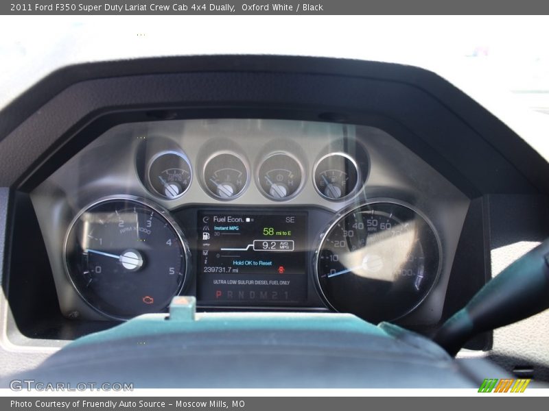 Oxford White / Black 2011 Ford F350 Super Duty Lariat Crew Cab 4x4 Dually