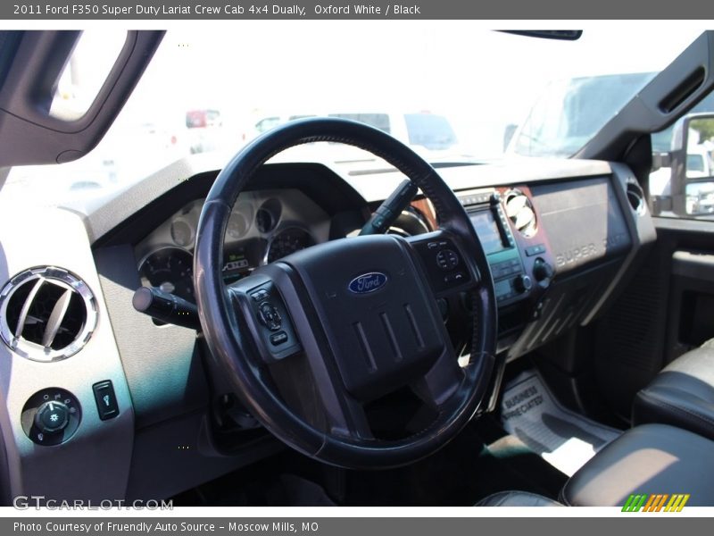 Oxford White / Black 2011 Ford F350 Super Duty Lariat Crew Cab 4x4 Dually