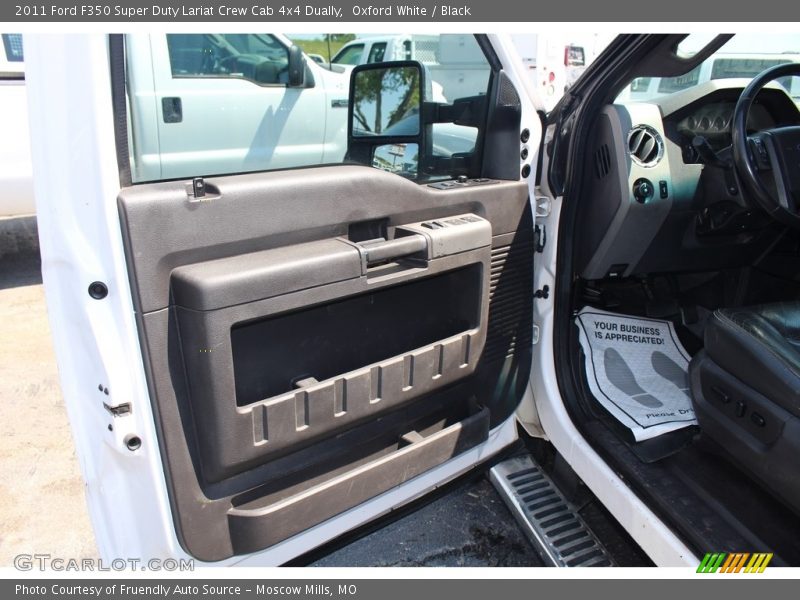 Oxford White / Black 2011 Ford F350 Super Duty Lariat Crew Cab 4x4 Dually