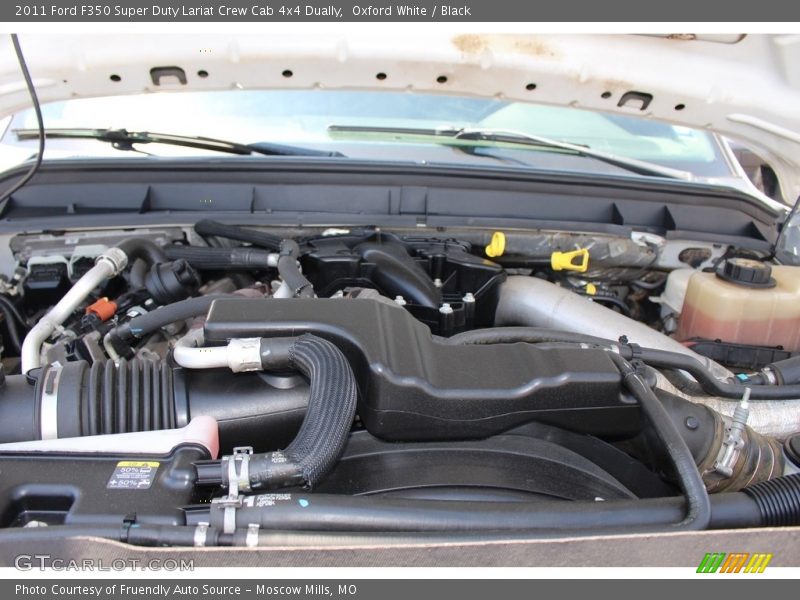 Oxford White / Black 2011 Ford F350 Super Duty Lariat Crew Cab 4x4 Dually