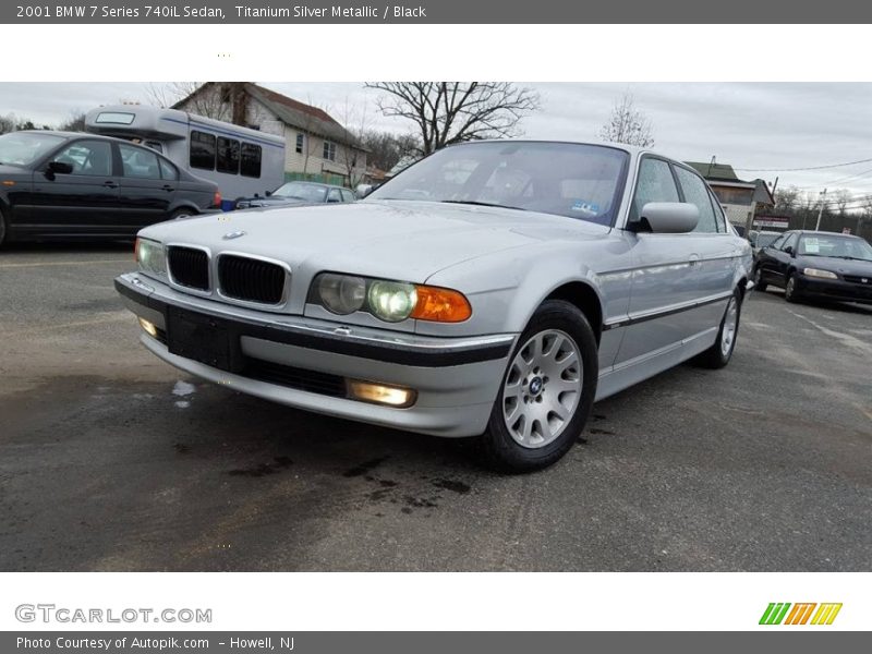 Titanium Silver Metallic / Black 2001 BMW 7 Series 740iL Sedan