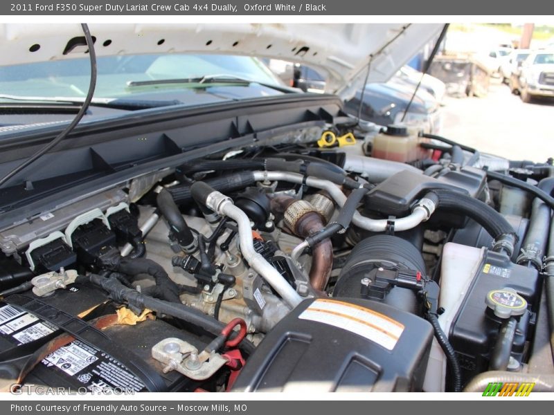 Oxford White / Black 2011 Ford F350 Super Duty Lariat Crew Cab 4x4 Dually