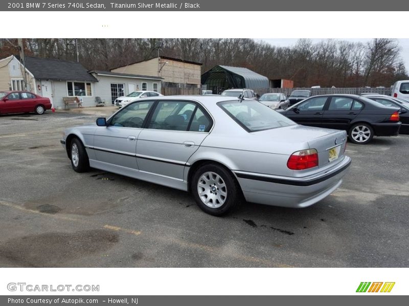 Titanium Silver Metallic / Black 2001 BMW 7 Series 740iL Sedan