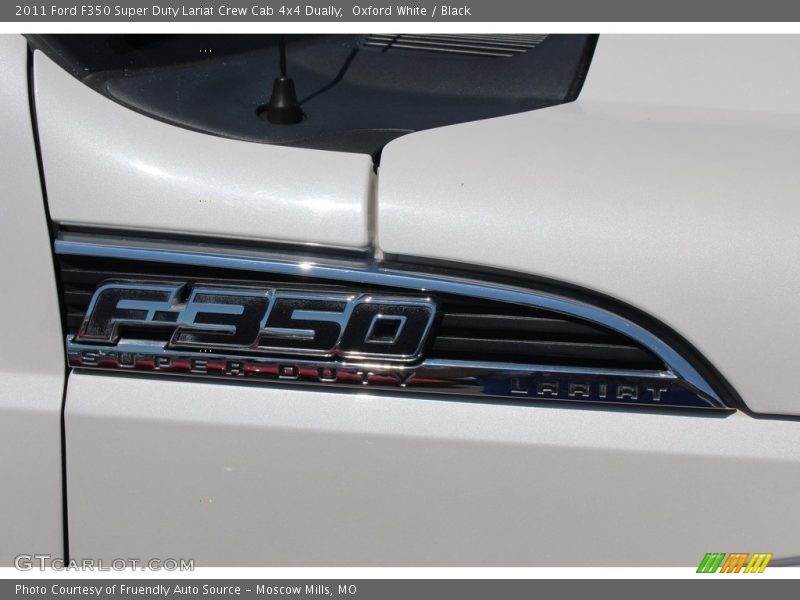 Oxford White / Black 2011 Ford F350 Super Duty Lariat Crew Cab 4x4 Dually