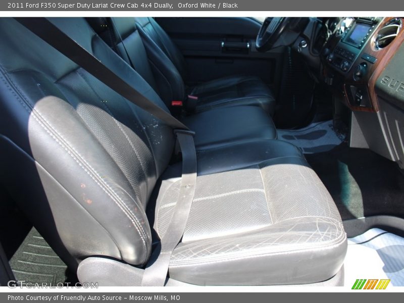 Oxford White / Black 2011 Ford F350 Super Duty Lariat Crew Cab 4x4 Dually