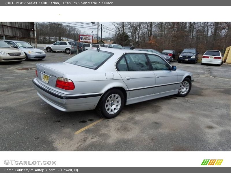 Titanium Silver Metallic / Black 2001 BMW 7 Series 740iL Sedan