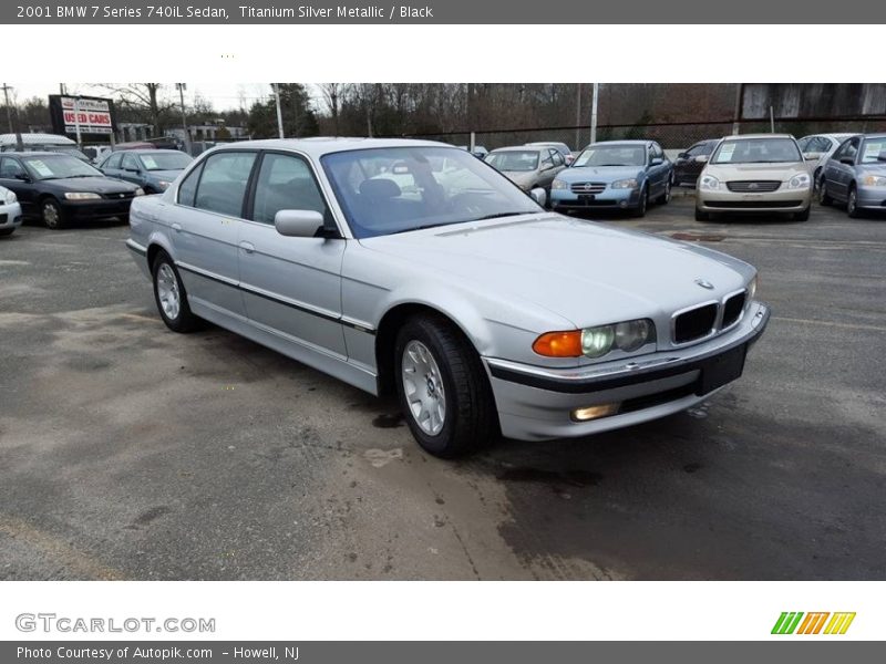 Titanium Silver Metallic / Black 2001 BMW 7 Series 740iL Sedan