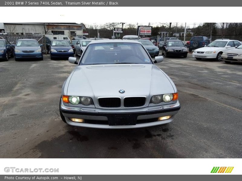Titanium Silver Metallic / Black 2001 BMW 7 Series 740iL Sedan