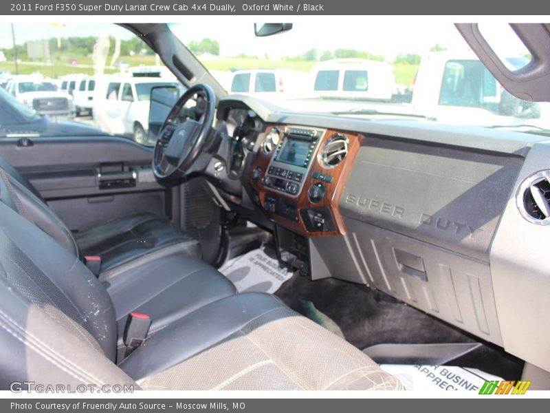 Oxford White / Black 2011 Ford F350 Super Duty Lariat Crew Cab 4x4 Dually