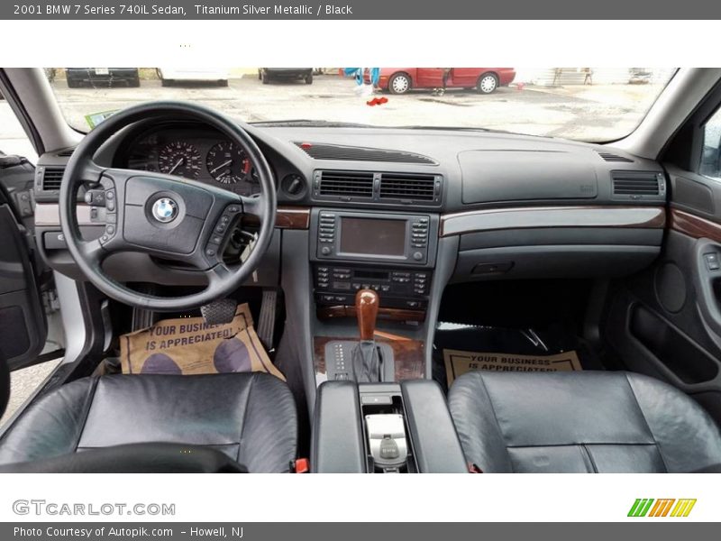 Titanium Silver Metallic / Black 2001 BMW 7 Series 740iL Sedan
