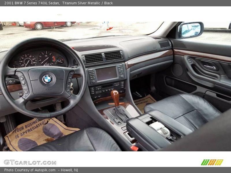 Titanium Silver Metallic / Black 2001 BMW 7 Series 740iL Sedan