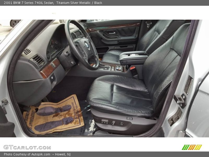 Titanium Silver Metallic / Black 2001 BMW 7 Series 740iL Sedan