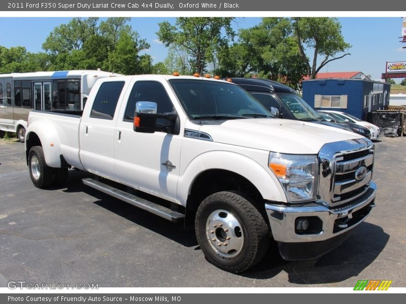 Oxford White / Black 2011 Ford F350 Super Duty Lariat Crew Cab 4x4 Dually