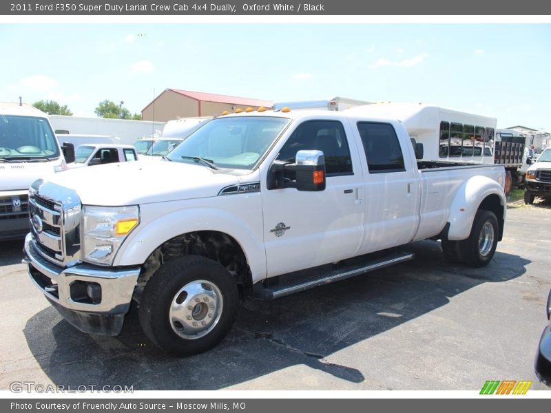 Oxford White / Black 2011 Ford F350 Super Duty Lariat Crew Cab 4x4 Dually