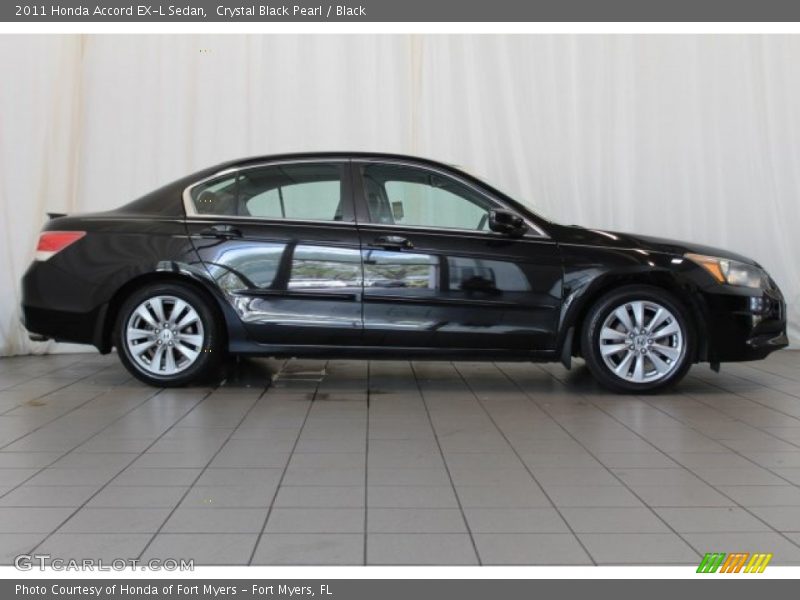 Crystal Black Pearl / Black 2011 Honda Accord EX-L Sedan