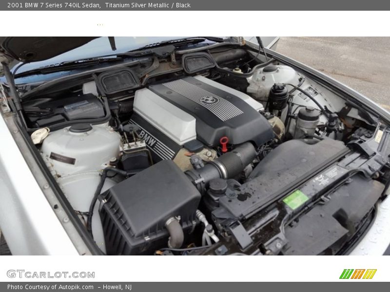 Titanium Silver Metallic / Black 2001 BMW 7 Series 740iL Sedan