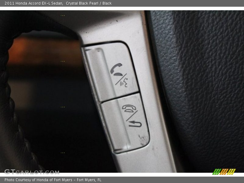 Crystal Black Pearl / Black 2011 Honda Accord EX-L Sedan