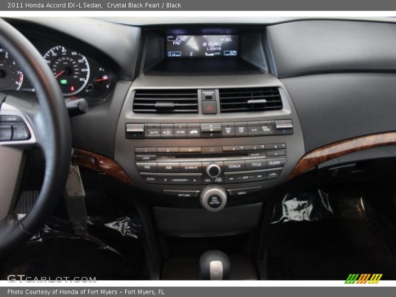 Crystal Black Pearl / Black 2011 Honda Accord EX-L Sedan