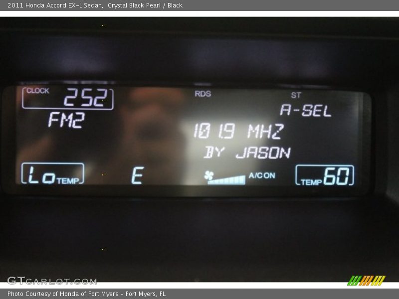 Crystal Black Pearl / Black 2011 Honda Accord EX-L Sedan