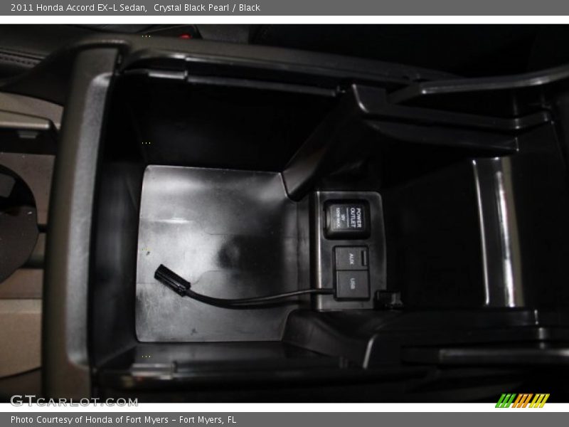 Crystal Black Pearl / Black 2011 Honda Accord EX-L Sedan